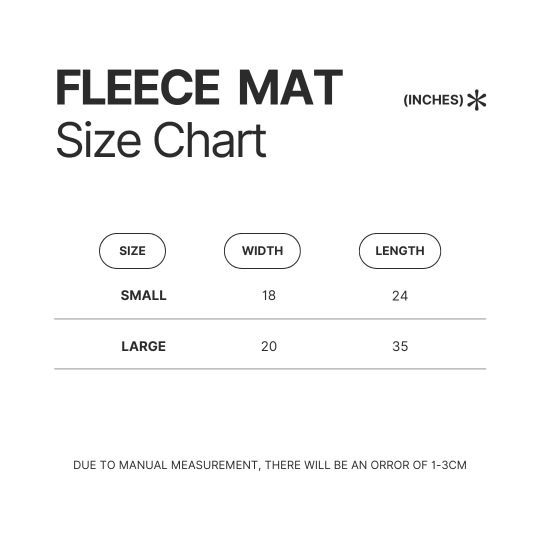 Fleece Mat Size Chart - Honkai: Star Rail Store