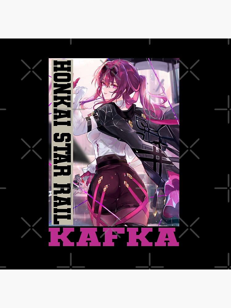 Kafka Honkai Star Rail Purplr Design Throw Pillow - Image 2