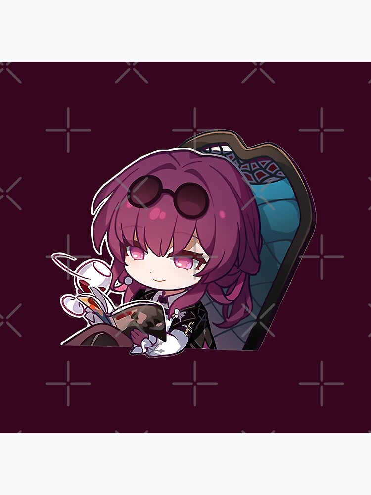 Kafka Honkai Star Rail Sticker Wine Throw Pillow - Image 2