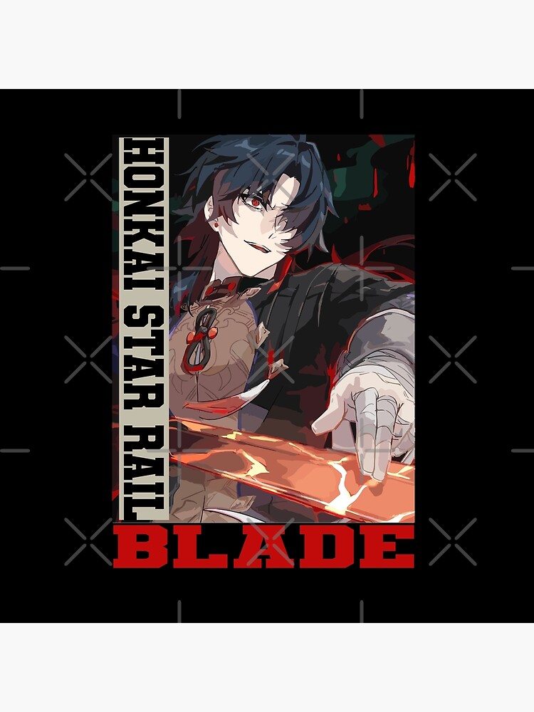 Blade Honkai Star Rail Red Design Throw Pillow - Image 2