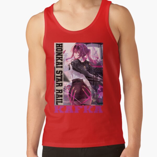 Kafka Honkai Star Rail Pink Design Tank Top - Image 4