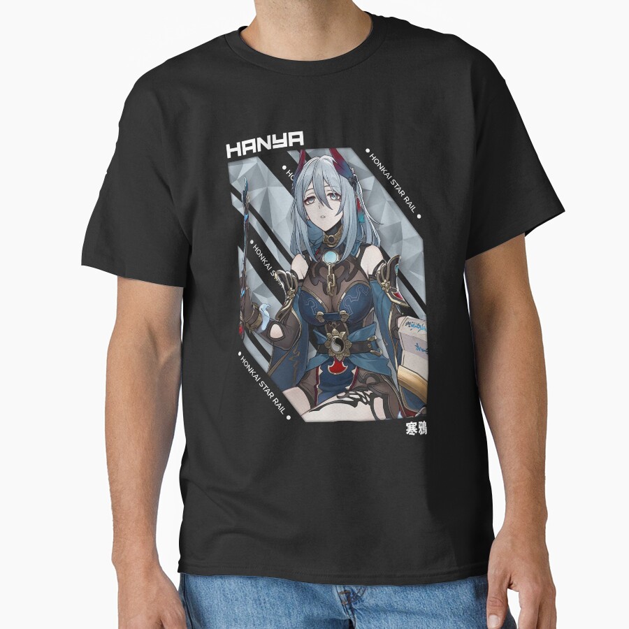 Hanya Honkai Star Rail V 1 White Ver T-shirt