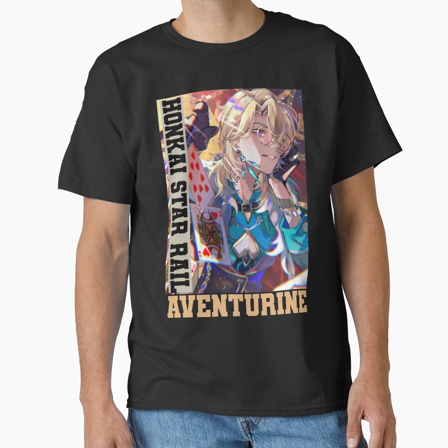 Aventurine Honkai Star Rail Colorful T-shirt - Image 2