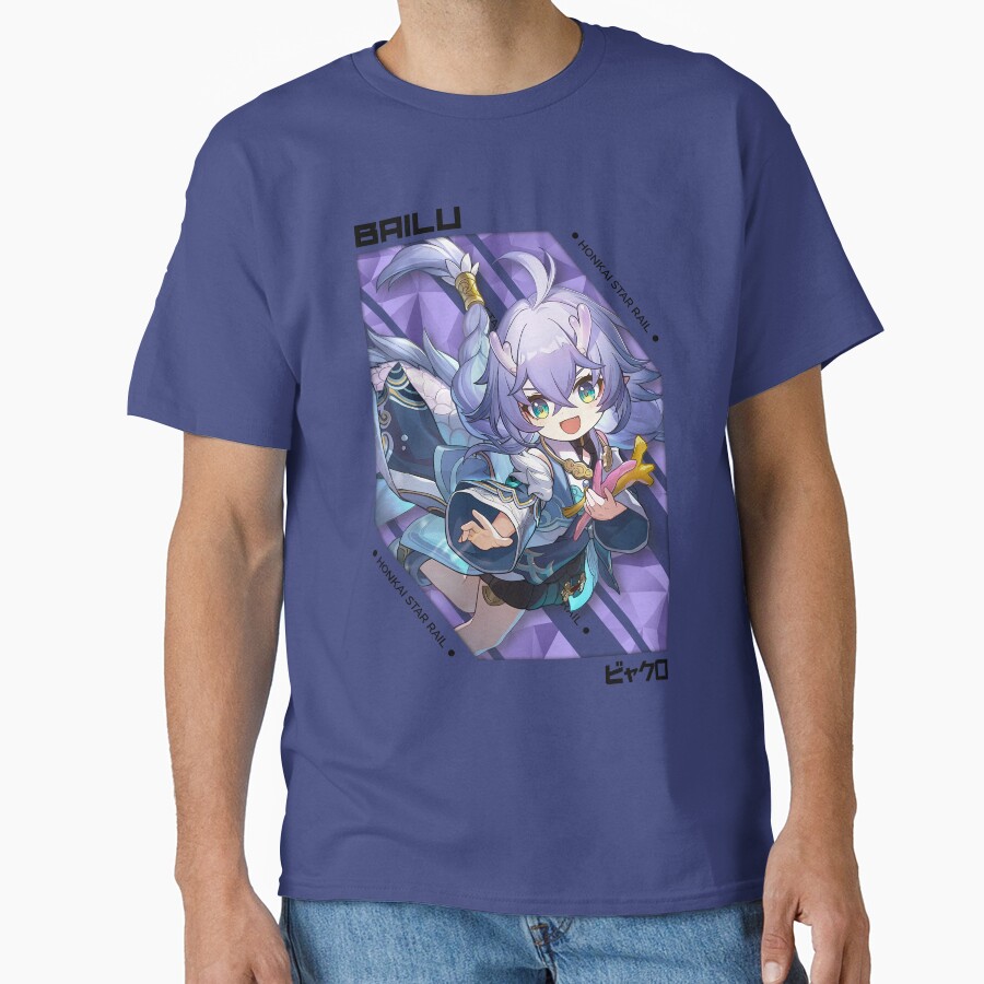 Bailu Honkai Star Rail V 1 Black Ver T-shirt - Image 4