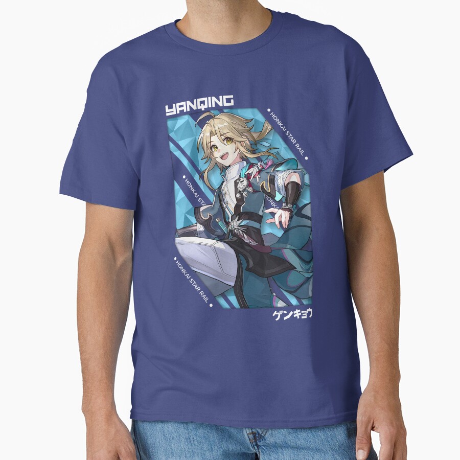 Yanqing Honkai Star Rail V 1 White Ver T-shirt - Image 4