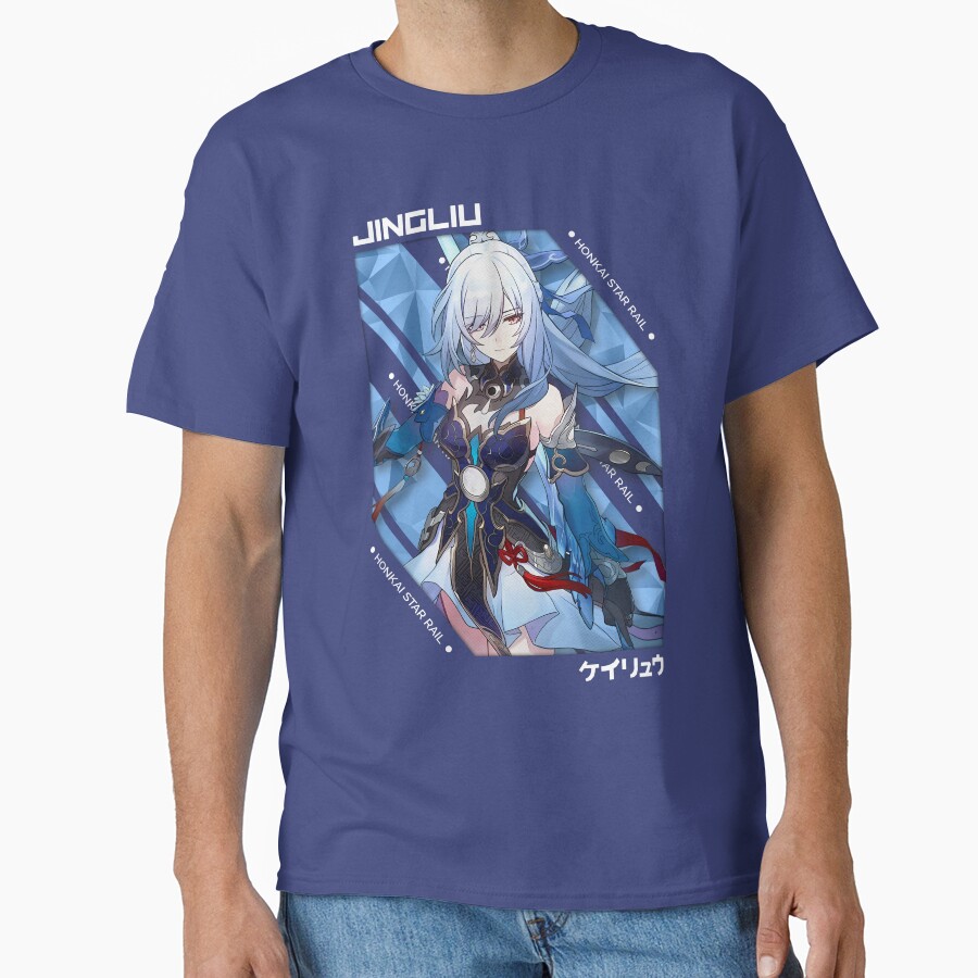 Jingliu Honkai Star Rail V 1 White Ver T-shirt - Image 4