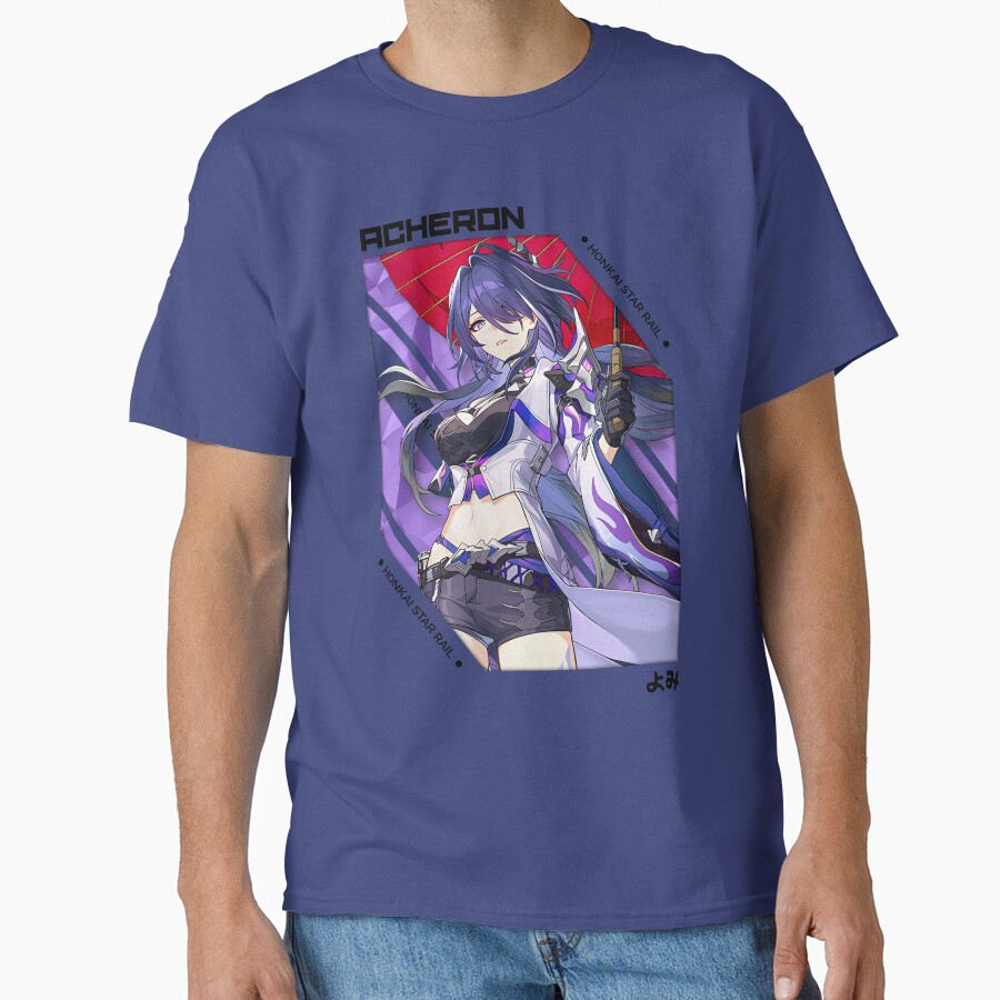 Acheron Honkai Star Rail V 1 Black Ver T-shirt - Image 4