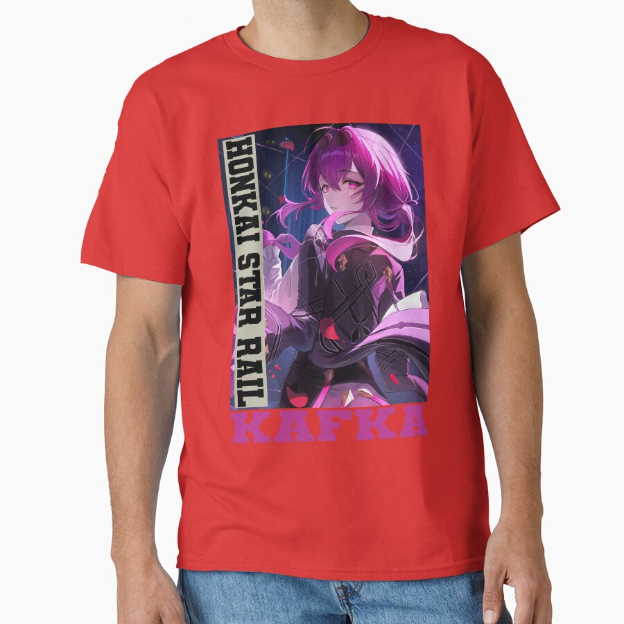 Kafka Honkai Star Rail Purple Eyes T-shirt - Image 5