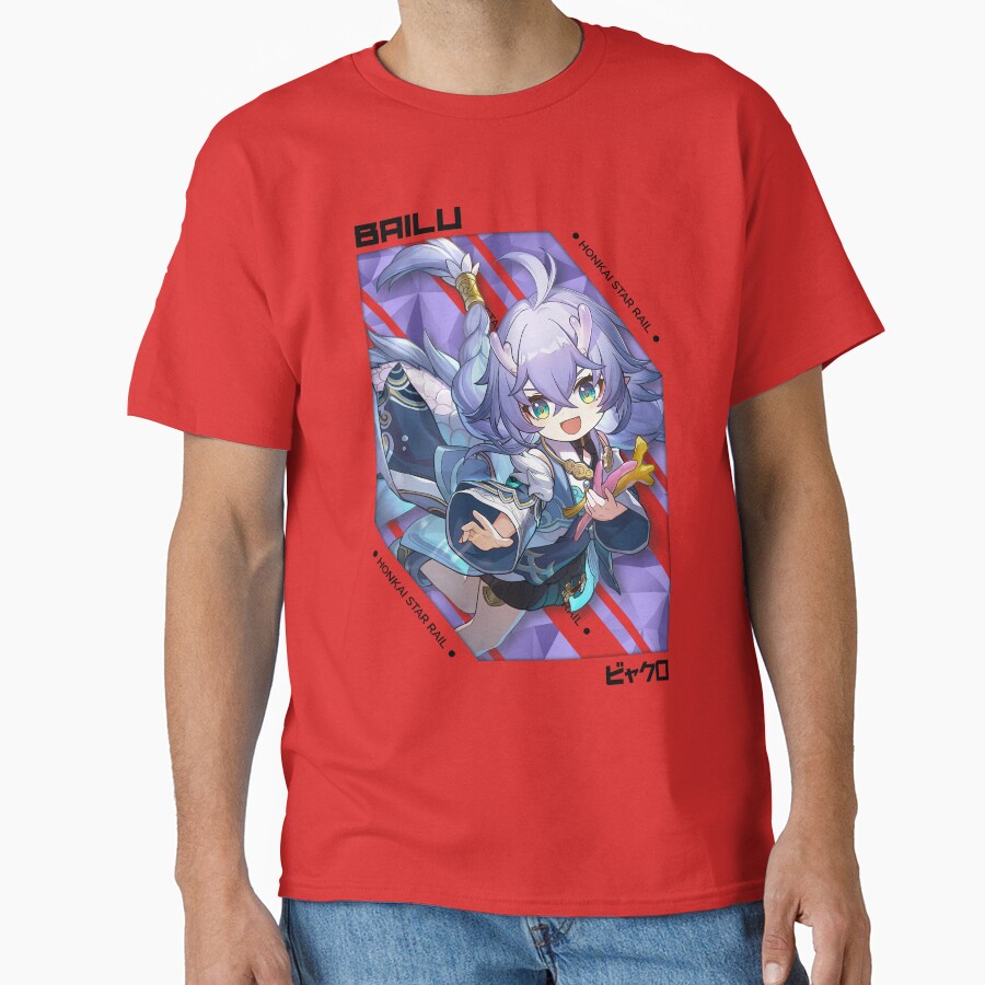 Bailu Honkai Star Rail V 1 Black Ver T-shirt - Image 5