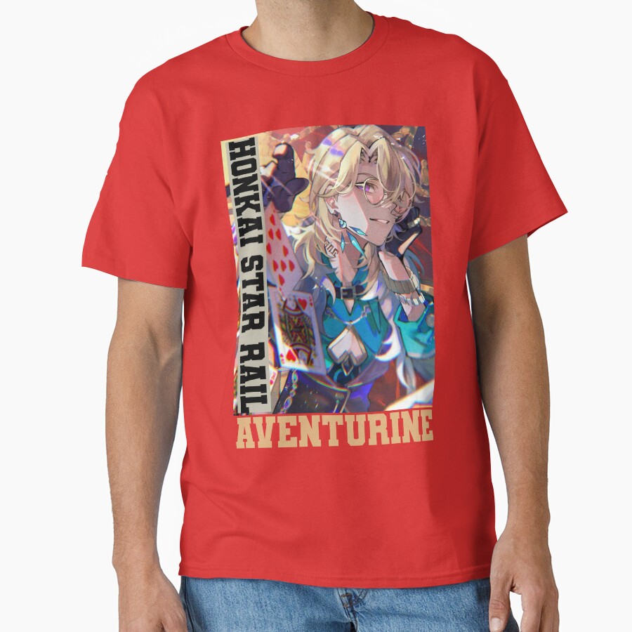 Aventurine Honkai Star Rail Colorful T-shirt - Image 5