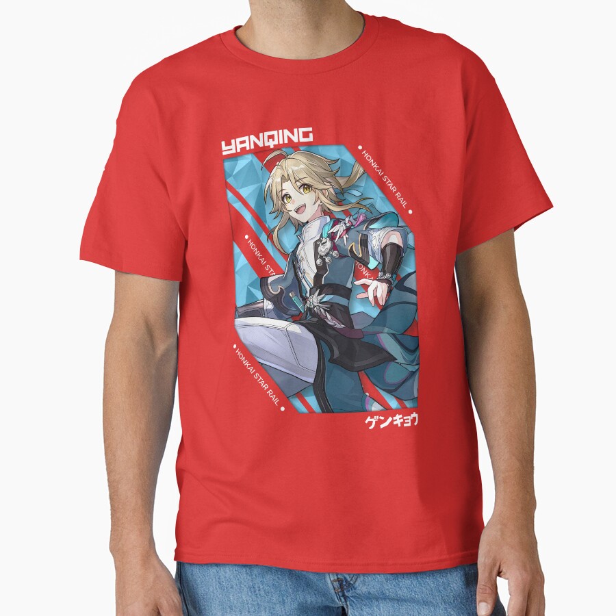 Yanqing Honkai Star Rail V 1 White Ver T-shirt - Image 5