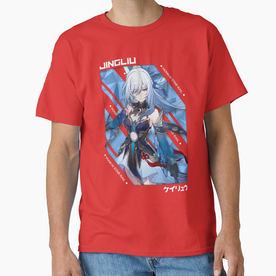 Jingliu Honkai Star Rail V 1 White Ver T-shirt - Image 5
