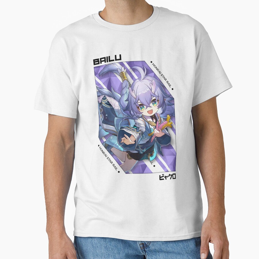 Bailu Honkai Star Rail V 1 Black Ver T-shirt