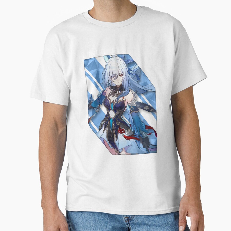 Jingliu Honkai Star Rail V 1 White Ver T-shirt - Image 2