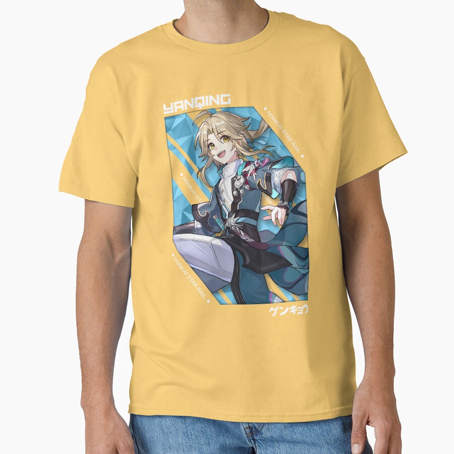 Yanqing Honkai Star Rail V 1 White Ver T-shirt - Image 6