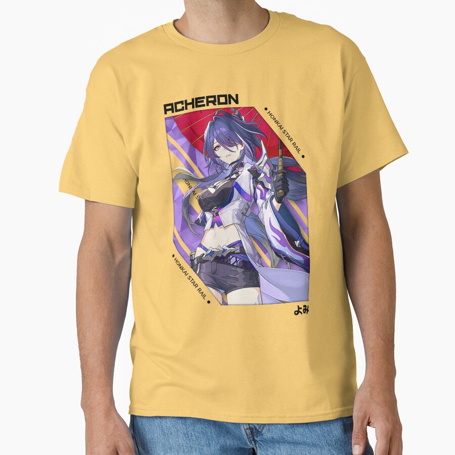 Acheron Honkai Star Rail V 1 Black Ver T-shirt - Image 6