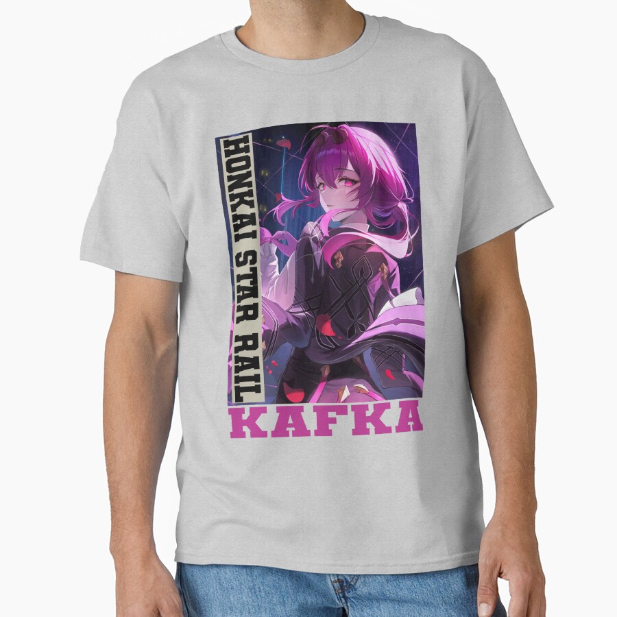 Kafka Honkai Star Rail Purple Eyes T-shirt - Image 3