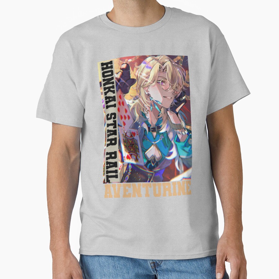 Aventurine Honkai Star Rail Colorful T-shirt - Image 3