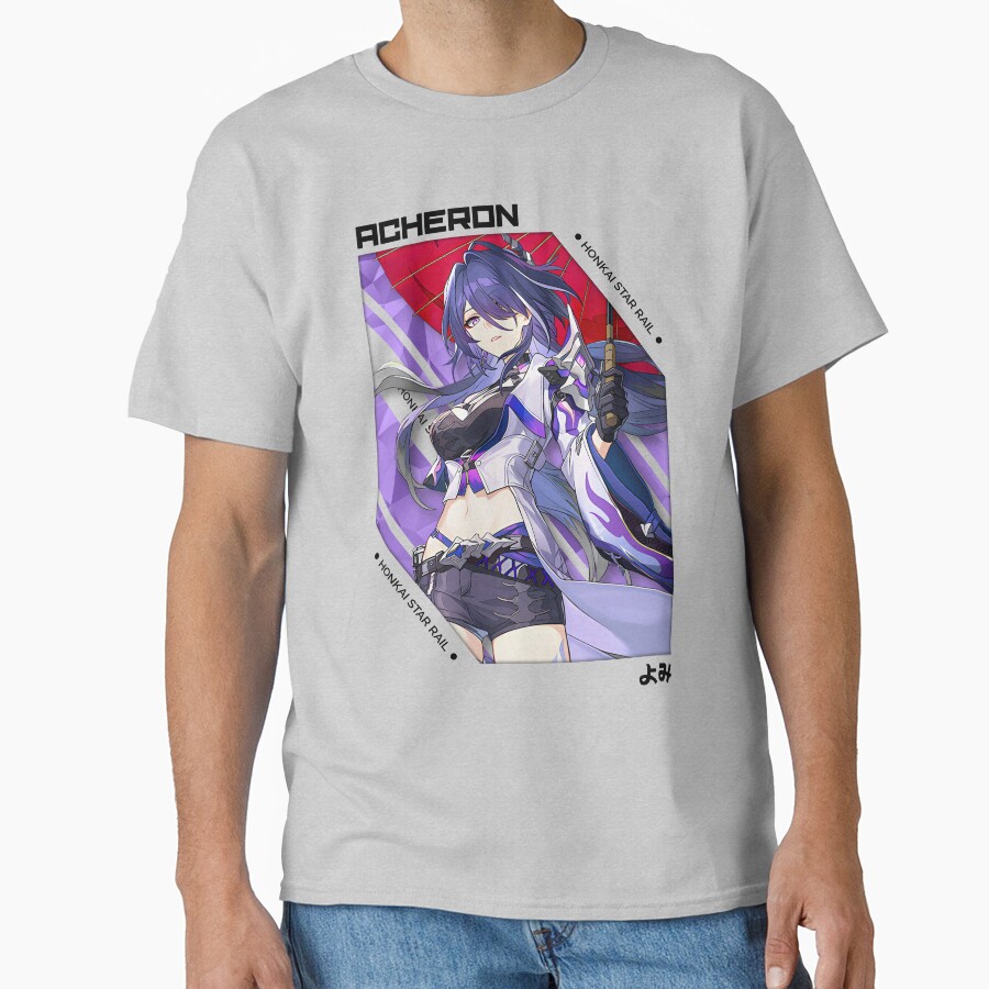 Acheron Honkai Star Rail V 1 Black Ver T-shirt - Image 3