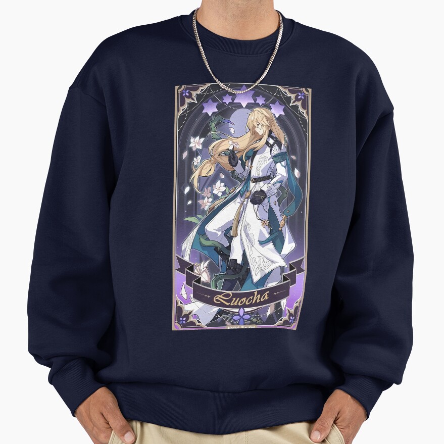 Luocha Revelation Card Honkai Star Rail Sweatshirt - Image 5