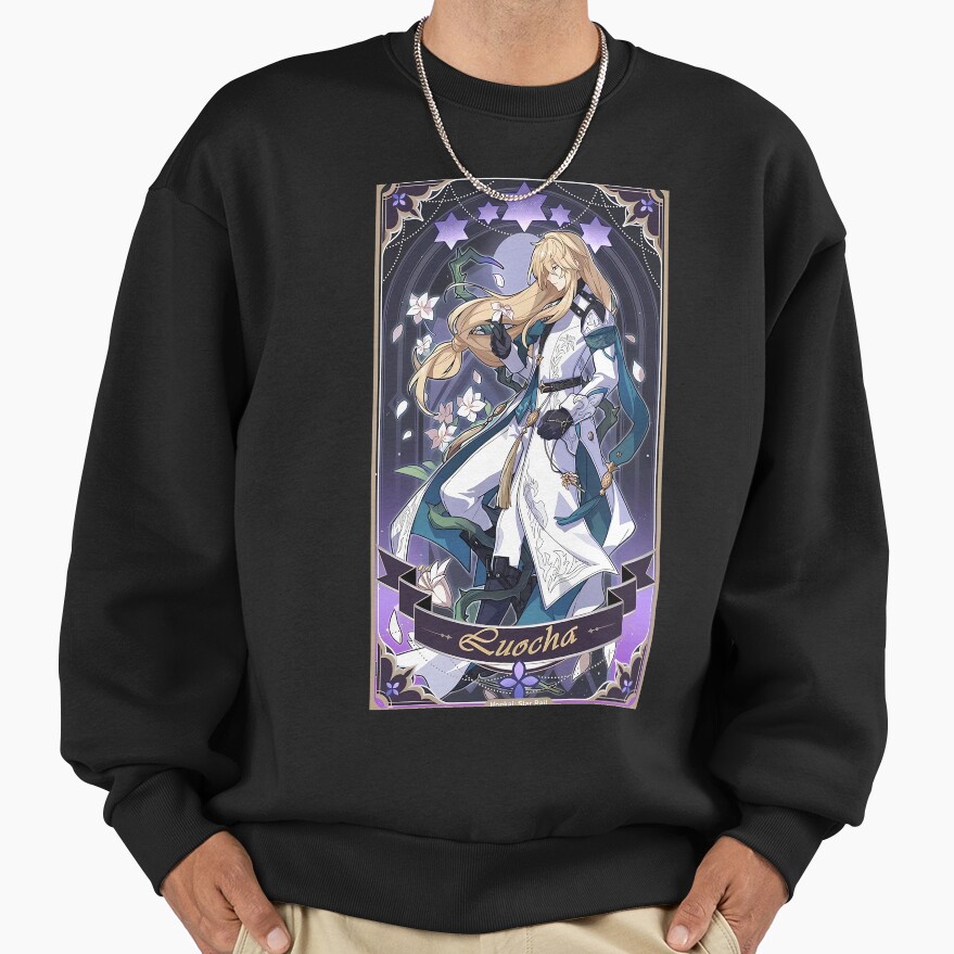 Luocha Revelation Card Honkai Star Rail Sweatshirt - Image 2