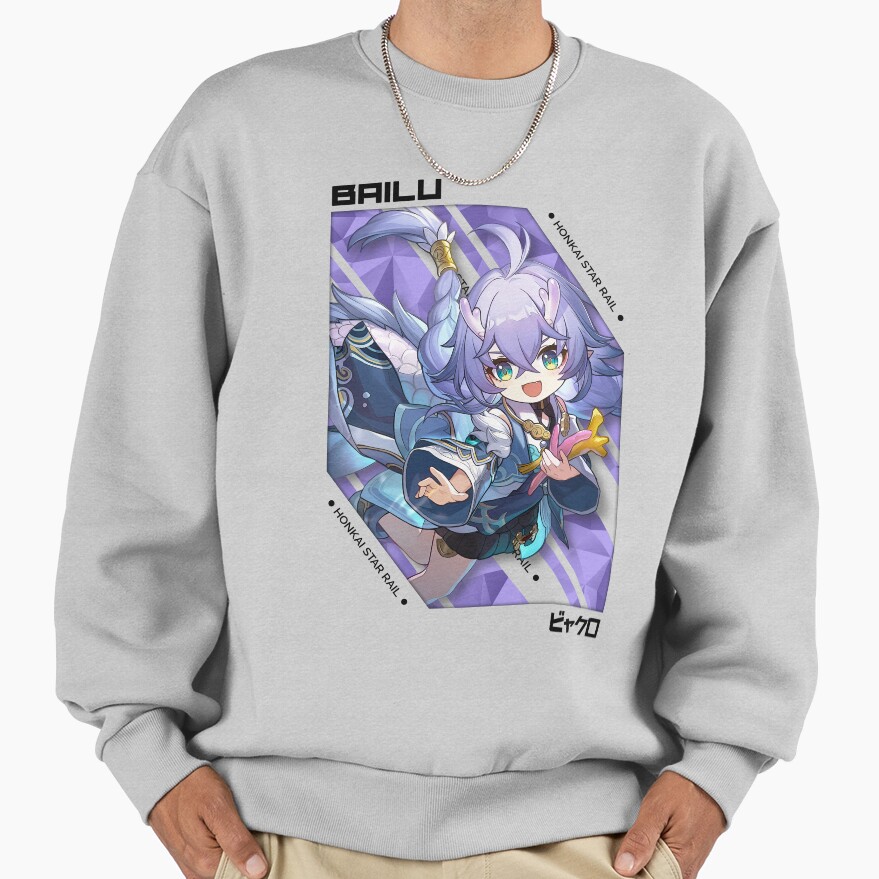 Bailu Honkai Star Rail V 1 Black Ver Sweatshirt - Image 4
