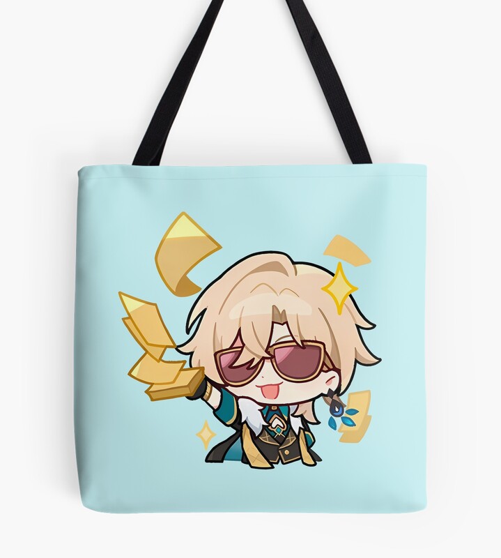 Aventurine Honkai Star Rail Chibi Tote Bag