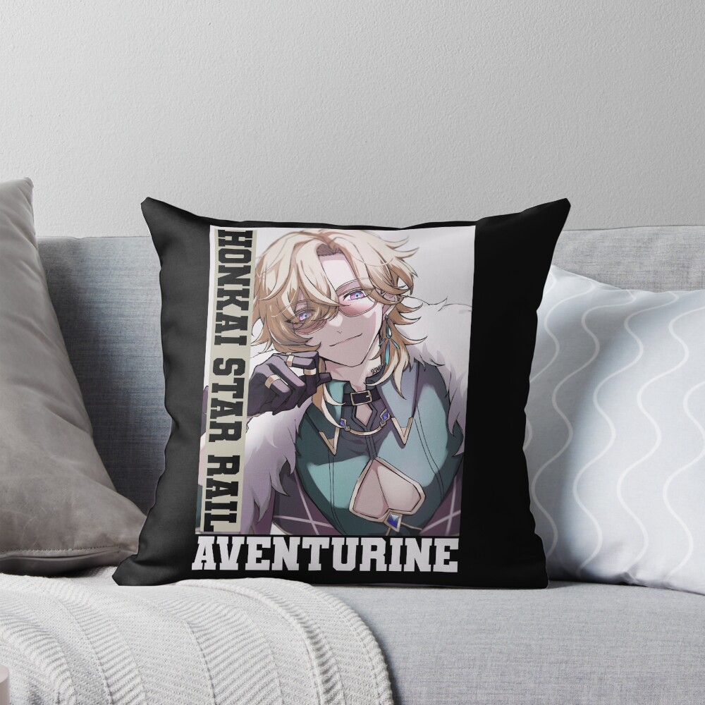 Aventurine Honkai Star Rail High Quality Throw Pillow