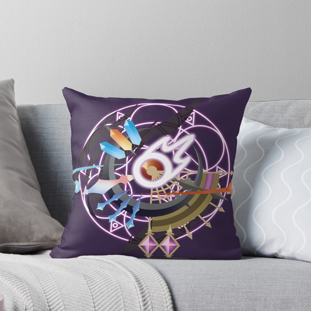 Ffxiv Black Mage Job Mat Throw Pillow