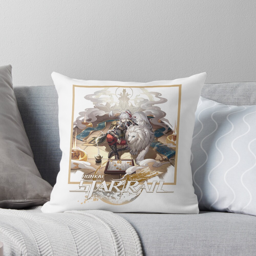Jing Yuan Throw Pillow