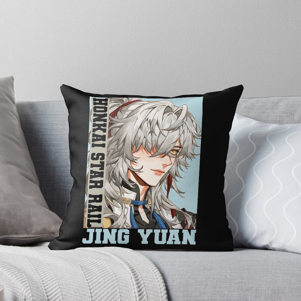 Jing Yuan Honkai Star Rail Handsome Throw Pillow
