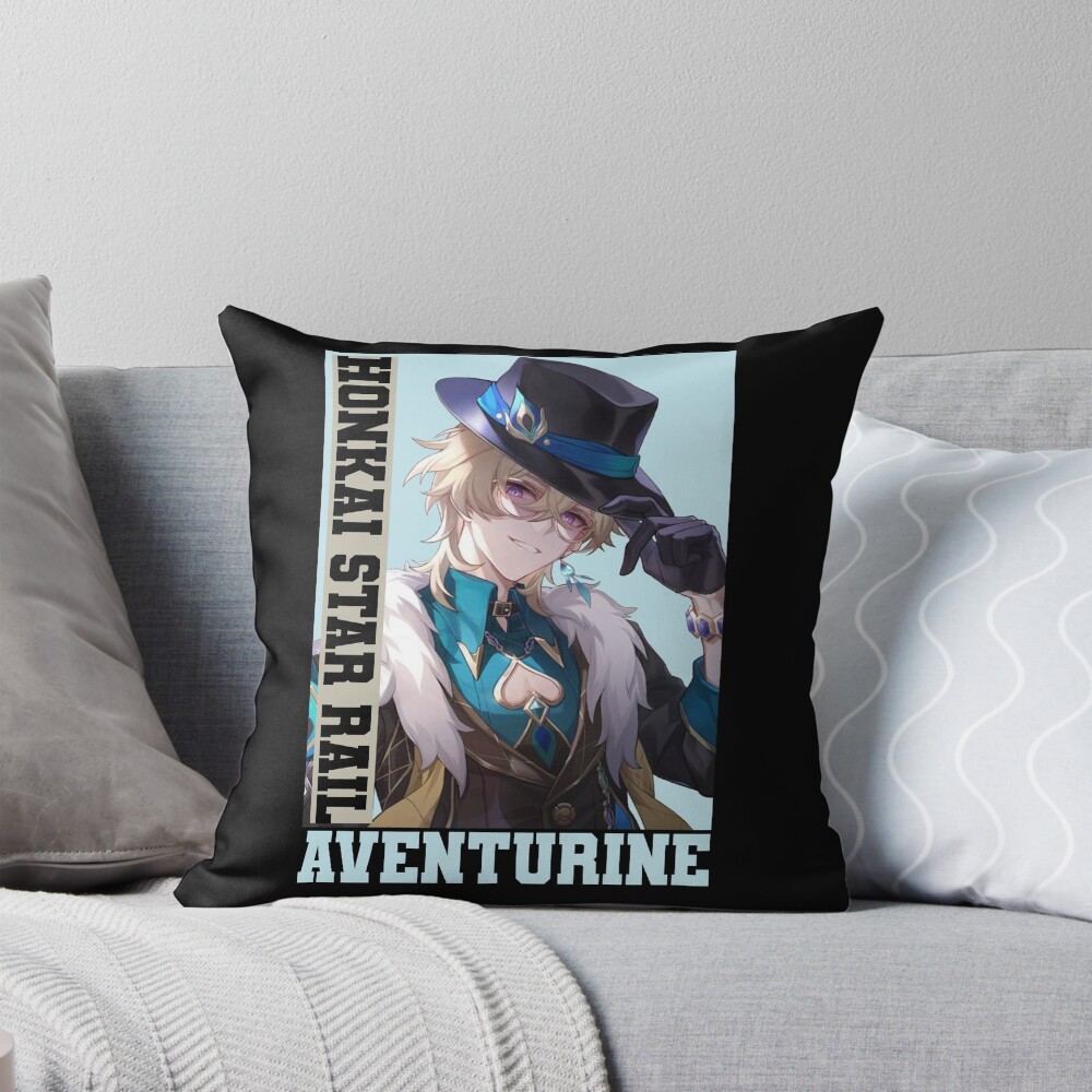 Aventurine Honkai Star Rail So Cool Throw Pillow