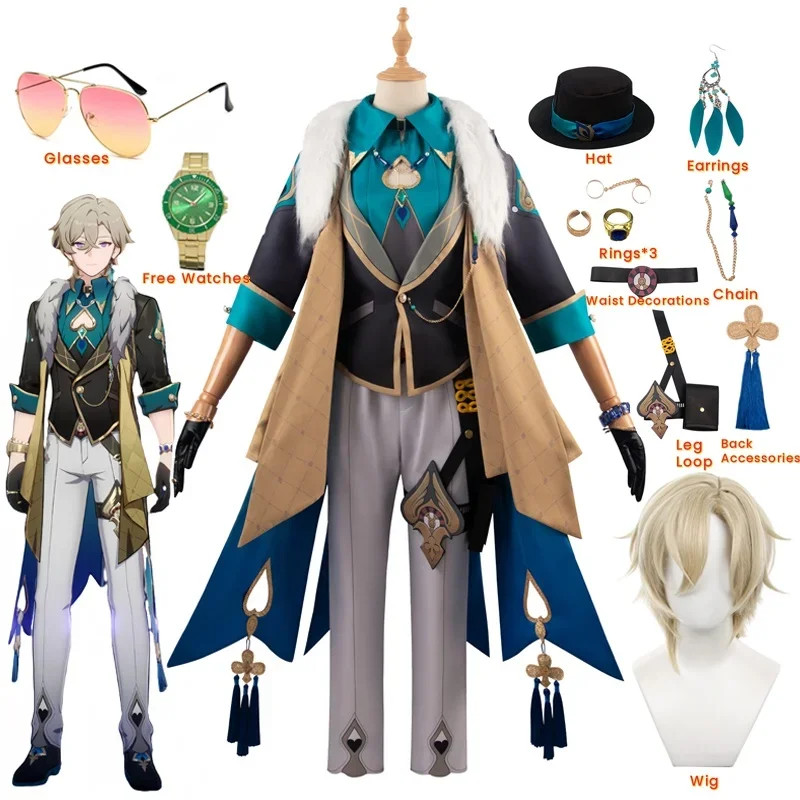 Game Honkai Star Rail Suit Watch Wig Halloween Costumes - Image 2