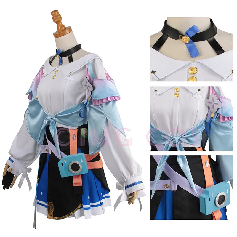 March 7th Honkai Star Rail Carnival Uniform Wig Anime Halloween Costumes - Image 3